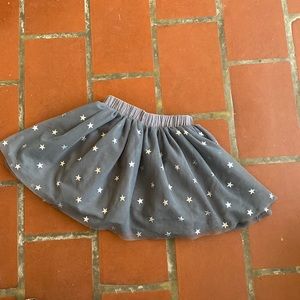 Primary tutu skirt with metallic stars, size 4-5.